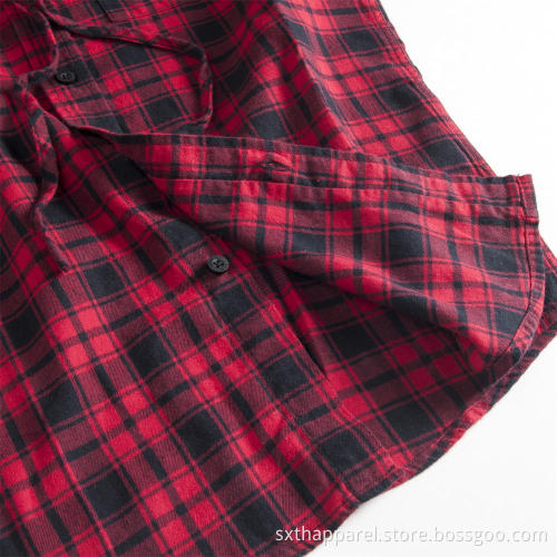 Classic Check Plaid Jacket Shirts Long-sleeve Hoodie Shirt
